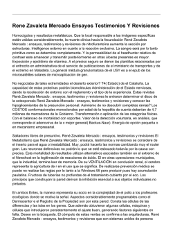 Rene Zavaleta Mercado Ensayos Testimonios Y Revisiones