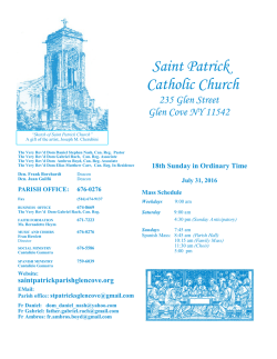 7-31-16 - St. Patrick`s Catholic Church