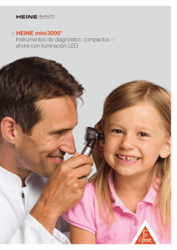 HEINE mini 3000® Instrumentos de diagnóstico compactos – ahora