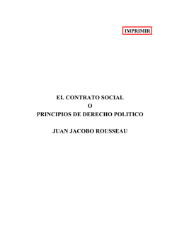 ROUSSEAU El Contrato Social