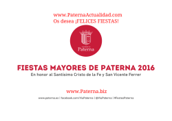 Fiestas Mayores de Paterna 2016