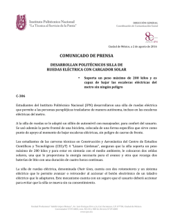 COMUNICADO DE PRENSA - Instituto Politécnico Nacional