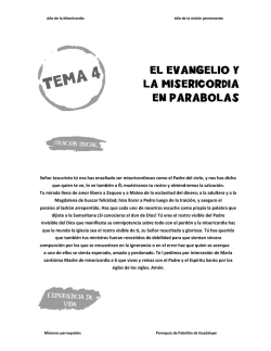 Tema 4: El Evangelio y la - Parroquia de Pabellón de Guadalupe