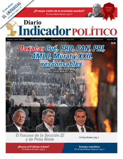 Oaxaca: Cué, PRD, PAN, PRI, AMLO, Murat y XXII, responsables