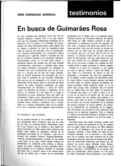 En busca de Guimaraes Rosa