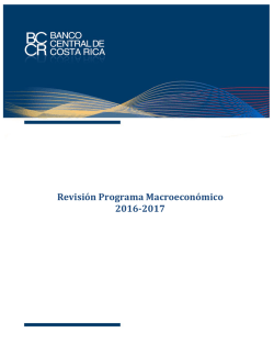 Revisión del Programa Macroeconómico 2016-2017