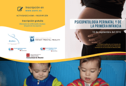 PsicopatoloGIA perinatal y de la primera infancia