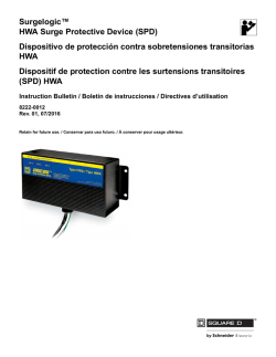 Surgelogic™ HWA Surge Protective Device (SPD)