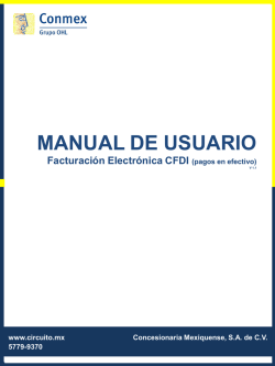 manual de usuario - Circuito Exterior Mexiquense
