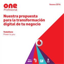 Catálogo Vodafone Microempresa Verano 2016