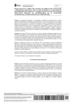 Acreditación en TIC. - Gobierno de Canarias