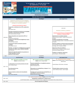 Programa - XI Congreso de la Sociedad Española de Nutrición