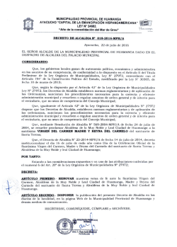 018-2016 - Municipalidad Provincial de Huamanga