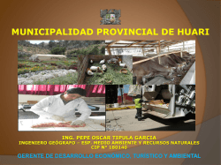 Presentación de PowerPoint - Municipalidad Provincial de Huari
