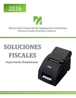 Soluciones Fiscales 2016 - Dirección General de Impuestos Internos