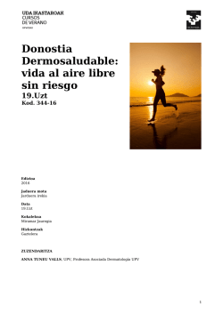 Donostia Dermosaludable: vida al aire libre sin riesgo