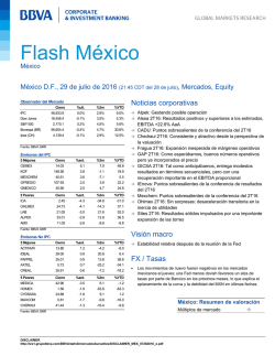 Flash Diario México 29.07.2016