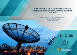 Plan Telecomunicaciones y TI - Ministerio de Telecomunicaciones y