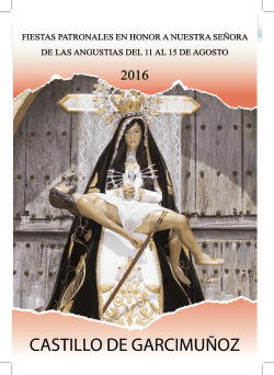 Programa Fiestas 2016 - Castillo de Garcimuñoz