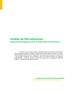 Microfinanzas - Fundación Mario Santo Domingo