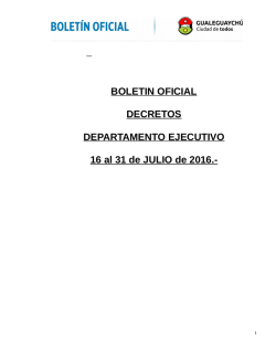 boletin oficial - Municipalidad de Gualeguaychú