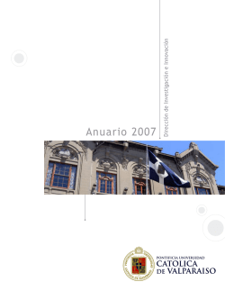 Anuario 2007 - Pontificia Universidad Católica de Valparaíso