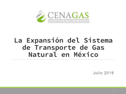 La Expansión del Sistema de Transporte de Gas Natural en México