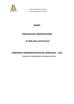 BASES PROCESO DE CONTRATACION CONTRATO