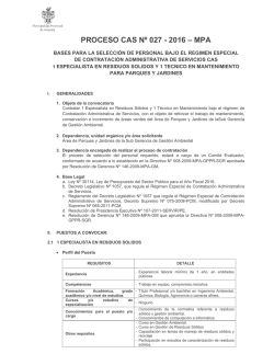 proceso cas nº 027 - 2016 – mpa - Municipalidad Provincial de