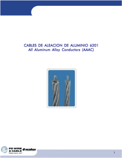 CABLES DE ALEACION DE ALUMINIO 6201 All Aluminum Alloy