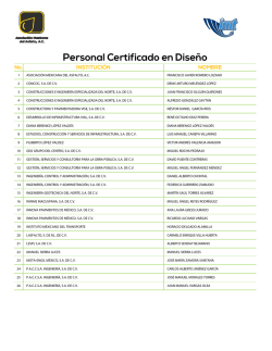Personal Certificado en Diseño