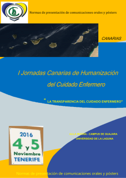 I Jornadas Canarias de Humanización del Cuidado