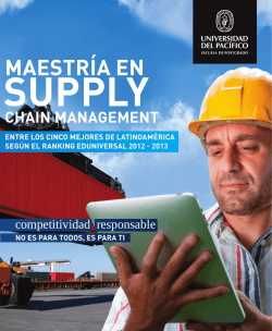 Brochure Supply - Feria Maestrías BBVA