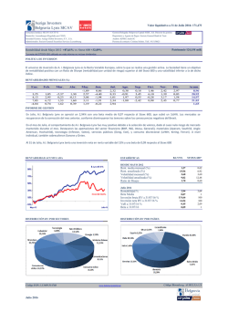 Informe mensual - Belgravia Capital