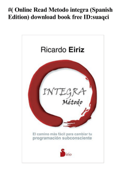 ( Online Read Metodo integra (Spanish Edition