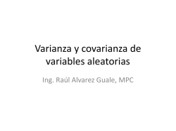 Varianza y Covarianza - Raul Jimmy Alvarez Guale