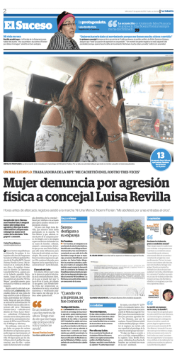 Mujer denuncia por agresión física a concejal Luisa