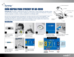 Guía de inicio rápido de Synergy RF AR-9800