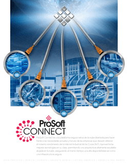 ProSoft Connect es una plataforma segura nativa de la nube