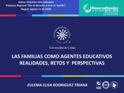 La familia como agente educativos - Zulema Rodriguez