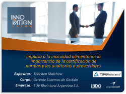 TÜV Rheinland - Innovation Forum