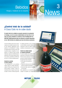 Bebidas News 3 - Mettler Toledo