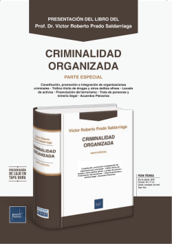 Publicidad libro criminalidad organizada