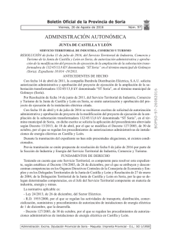 administración autonómica - Boletín Oficial de la Provincia de Soria