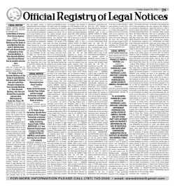 Legal - The San Juan Daily Star