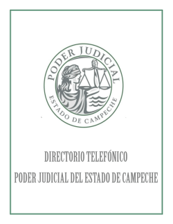 Directorio - Poder Judicial del Estado de Campeche