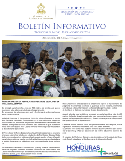 Boletín Informativo - Secretaría de Desarrollo e Inclusión Social