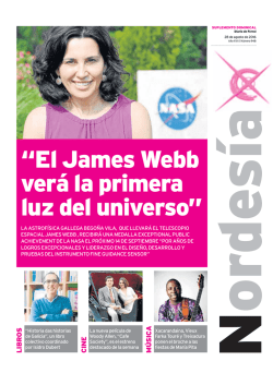 El James Webb verá la primera luz del universo