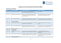 Programa de la III Convención de Derecho Público