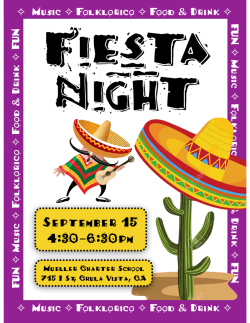 Fiesta Night 2015 Flyer - Mueller Charter School